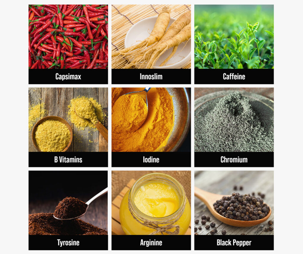 Capsiplex BURN Food Supplement ingredients